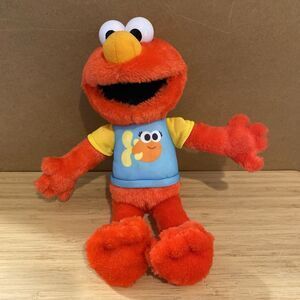 Sing Along Elmo Plush Toy Sesame Street Cute Collectible 13in w/ Sound & Lights